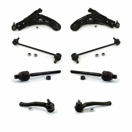 TOP QUALITY Front Suspension Control Arm Ball Joint Tie Rod End Link Kit 8Pc For Chevrolet Aveo G3 K72-100150